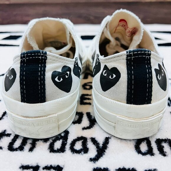 Converse x PLAY Comme des Garçons Chuck 70 Multi Heart Black - Cream / Off-White - Picture 3 of 7